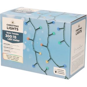 LED twinkelende buitenverlichting kleur 300 lampjes