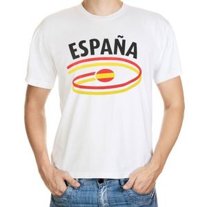 Spanje t-shirt met vlaggen print