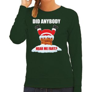 Groene Kersttrui / Kerstkleding Did anybody hear my fart voor dames