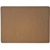 3x stuks rechthoekige placemats openhaard hout print kurk 30 x 40 cm