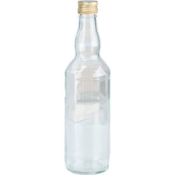 Nauwkeurig uitlokken bron Glazen fles met schroefdop 500 ml - glasflessen - flessen met schoefdoppen  - online kopen | Lage prijs | beslist.nl