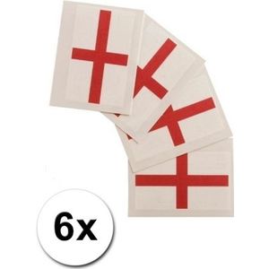 Engelse vlag tattoeages 6 stuks