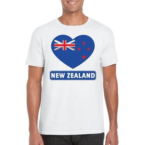 I love Nieuw Zeeland t-shirt wit heren