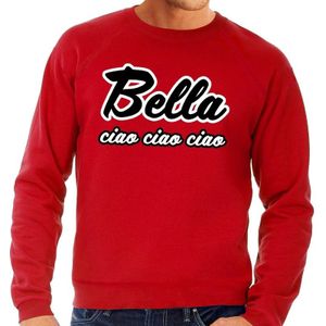 Rode bankovervaller Bella Ciao trui voor heren