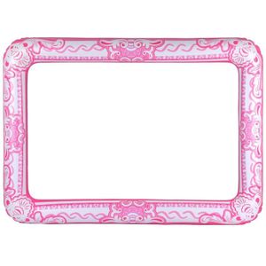 Opblaasbaar fotoframe roze 60 x 80 cm fotoprop