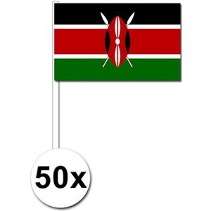 Zwaaivlaggetjes Kenia 50 stuks