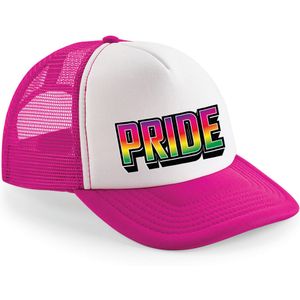 Bellatio Decorations Gay Pride cap/pet voor volwassenen - roze - pride - regenboog - LHBTI - unisex