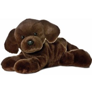 Aurora Labrador Hond - Pluche Knuffel - Bruin - 20 cm