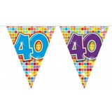 3x  Mini vlaggetjeslijn slingers verjaardag  versiering 40 jaar
