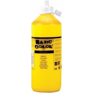 Gele plakkaatverf tube 500 ml