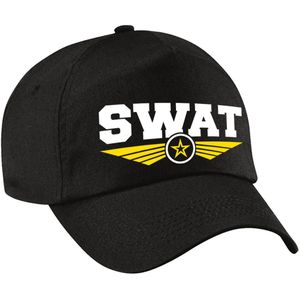 Politie SWAT arrestatieteam pet / baseball cap zwart voor volwassenen