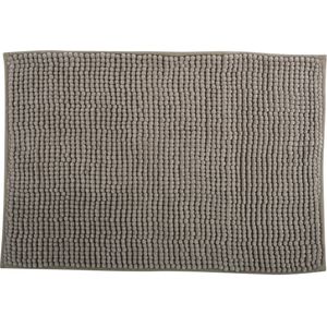 MSV Badkamerkleed/badmat/toilet - voor op de vloer - beige - 40 x 60 cm - microvezel - anti-slip