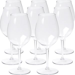 Depa Wijnglas - 20x - transparant - onbreekbaar kunststof - 510 ml