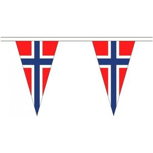 Extra lange Noorwegen vlaggenlijnen van 5 meter