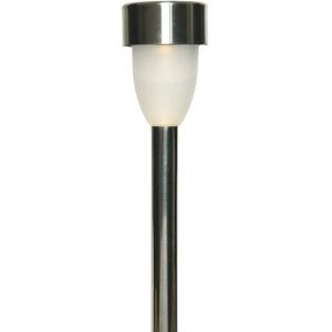 1x Buitenlamp/tuinlamp Nova 26 cm RVS op steker