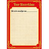 12x Sinterklaas versiering inkleurbare placemats van papier voor pakjesavond