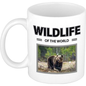 Foto mok Beer mok / beker - wildlife of the world cadeau Beren liefhebber