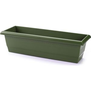 Plantenbak Groen Rechthoekig 60 X 20 X 16 cm - Bloembakken/Plantenbakken Voor Binnen/Buiten