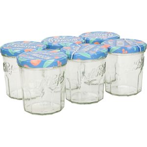 6x stuks Jampot/weckpot met draaideksel 324 ml