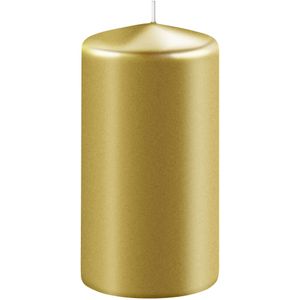 Enlightening Candles Cilinderkaars/stompkaars Metallic goud - 6 x 10 cm - 36 Branduren