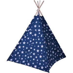 KidCollection Tipitent - 103 x 103 x 160 cm - Blauw/Wit