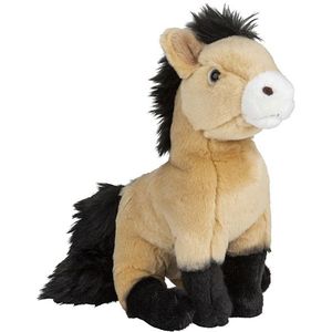 Pluche Przewalski Paard Knuffel van 18 cm - Dieren Speelgoed Knuffels Cadeau