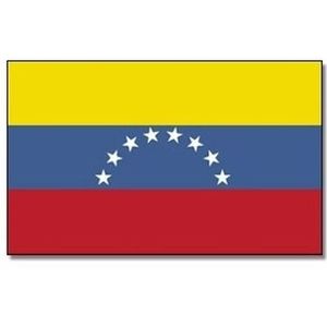 Gevelvlag/vlaggenmast vlag Venezuela 90 x 150 cm