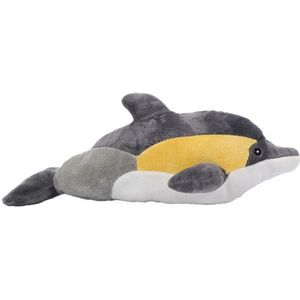 Pluche dolfijn geel 35 cm