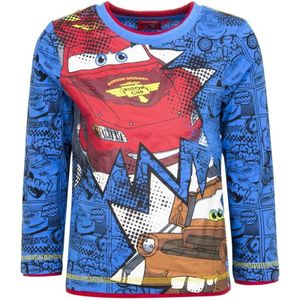 Cars longsleeve Mc Queen en Mater blauw