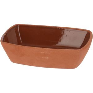 Tapasschaaltje/serveerschaaltje- Terracotta - 170 ml - 13 x 9 x 3,5 cm