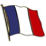 Set van 4x stuks vlag speldjes Frankrijk