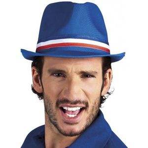 Blauw hoedje met de Franse vlag