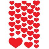 Valentijn hartjes stickers 360x stuks