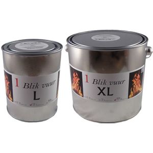 2x Vuurblik tuinfakkel 11 x 13 en 16,5 x 15 cm 5/12 branduren