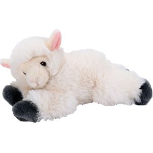 Pluche dieren knuffels schaap/lammetje van 18 cm