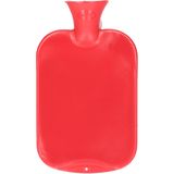 Warmwater kruik - 2 liter - rood - winter kruiken