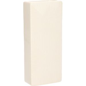 Gerimport Luchtbevochtiger/waterverdamper radiator - wit - aardewerk - L7,5 x H17,5
