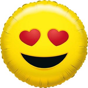 Folie ballon liefdes smiley 35 cm