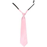 Licht roze verkleed stropdassen 40 cm voor dames/heren