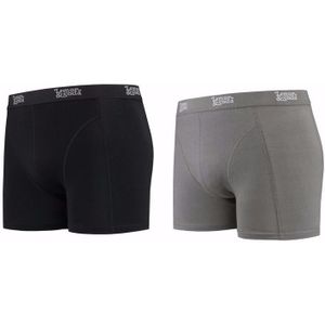 Voordeelpakket Lemon and Soda boxers zwart en grijs 2 stuks S