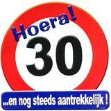 Hulde stopbord 30 jaar verjaardags cadeau/versiering