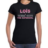 Naam LoÃ¯s The women, The myth the supergirl shirt zwart cadeau shirt