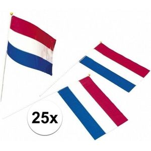 25x Nederlandse zwaaivlaggetjes