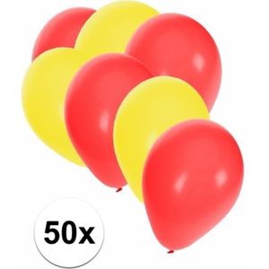50x rode en gele ballonnen