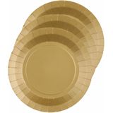 Santex servies set karton - 20x bordjes/25x servetten - goud