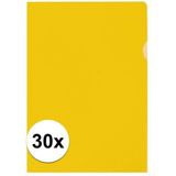 30x Tekeningen opbergmap A4 geel