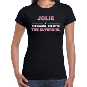 Naam Jolie The women, The myth the supergirl shirt zwart cadeau shirt