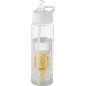 Transparante Drinkfles  - 740 ml - Sportfles - Fruit infuser - Transparant