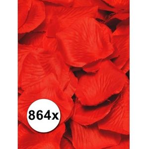 Pakket rode rozenblaadjes 864 stuks