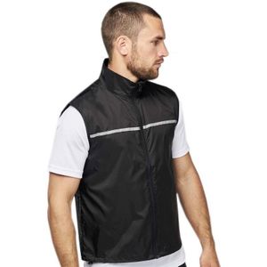 Reflecterend sport vest/veiligheidsvest zwart